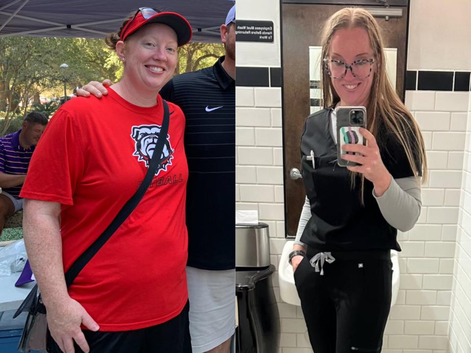 Dr. Betsy Grunch before and after losing weight