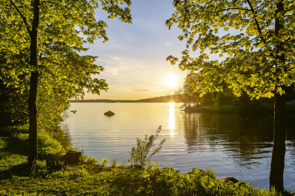 A scenic nature view in Tampere, Finland.