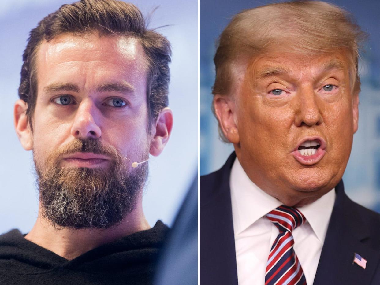 Jack Dorsey Donald Trump