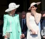 <p>Only days after her wedding, Meghan Markle was spotted at her first official event as a Duchess. Perhaps Camilla is sharing some inside tips with her ... or maybe she just told a funny joke. </p>