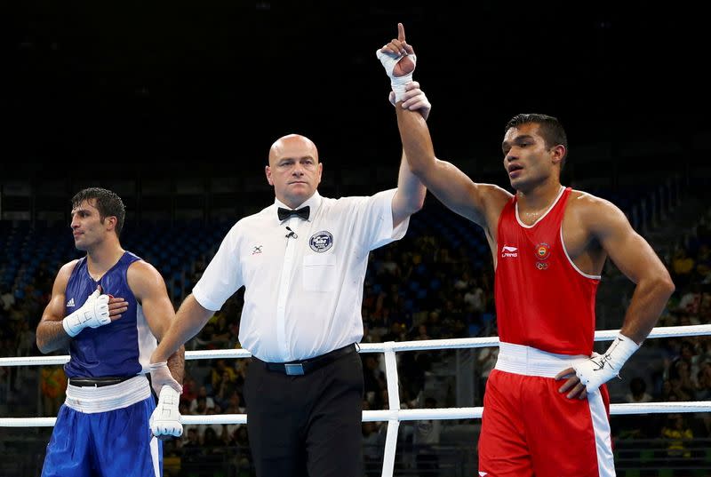 FILE PHOTO: Boxing - Men's Middle (75kg) Round of 16 Bout 149