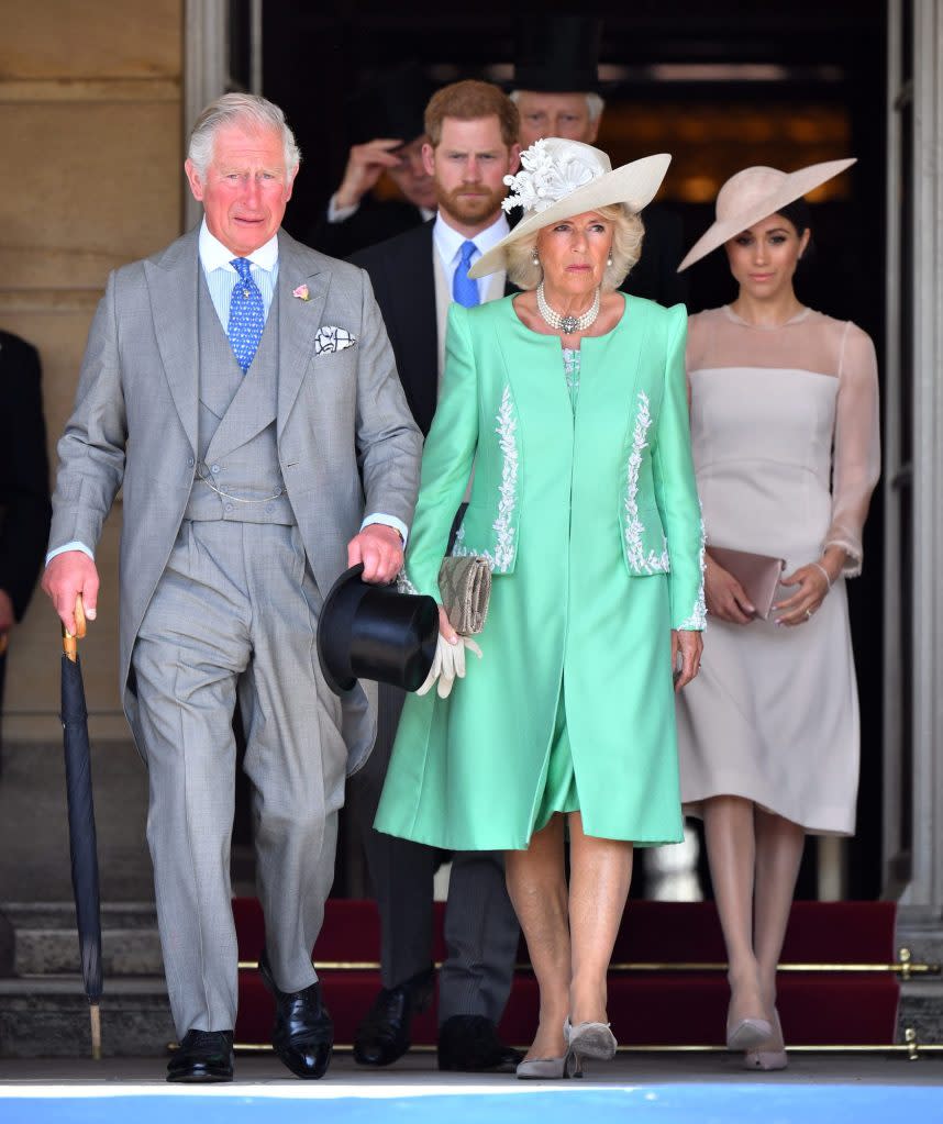 In “Spare,” Harry claimed that Camilla leaked stories about the royal family to the media to maintain her image and boost her popularity. Tim Rooke/REX/Shutterstock