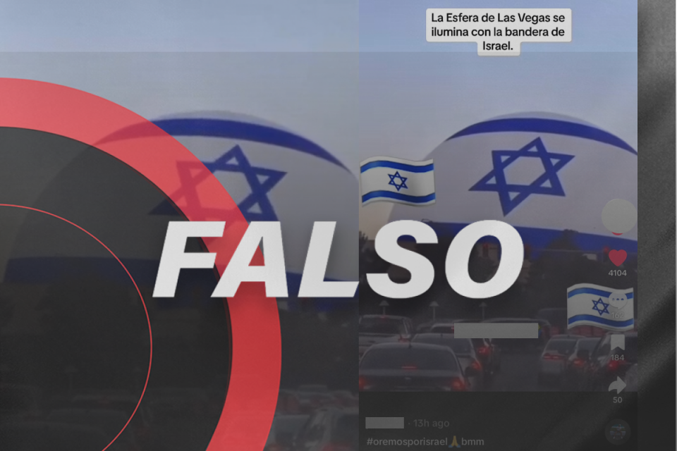 La esfera de Las Vegas no proyectó la bandera de Israel