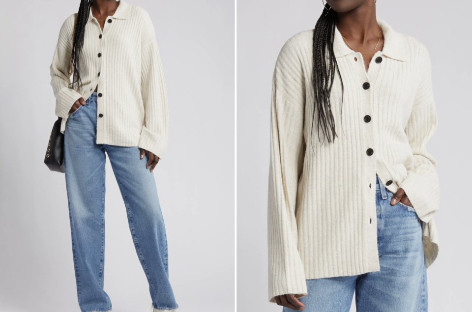 This cute, cozy Nordstrom cardigan comes in three colours.