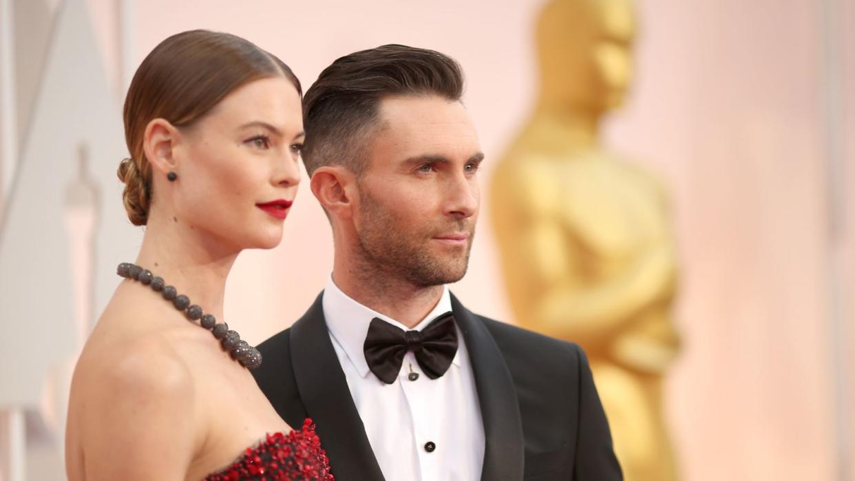  adam levine and wife behati prinsloo 