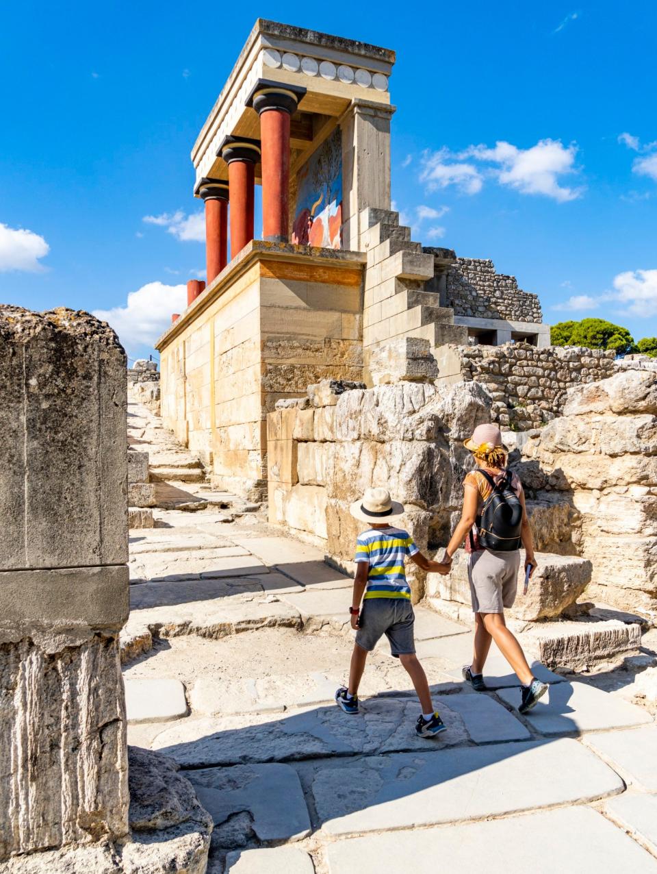 archaeological site of Knossos, Heraklion, Crete, Greece