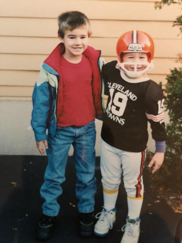 See Cute Throwback Photos of Travis and Jason Kelce That Show