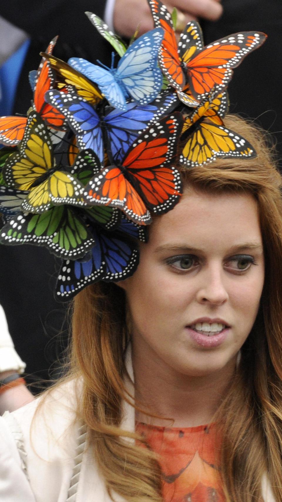 Princess Beatrice's butterfly fascinator, 2008