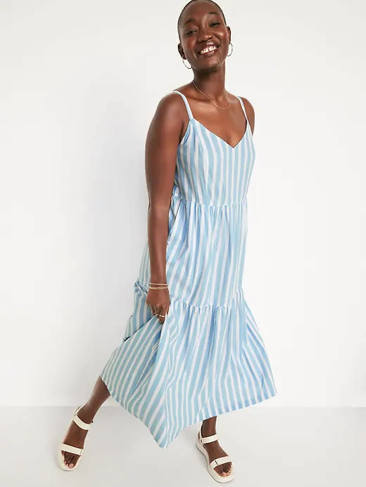 Old Navy Striped Midi Dress