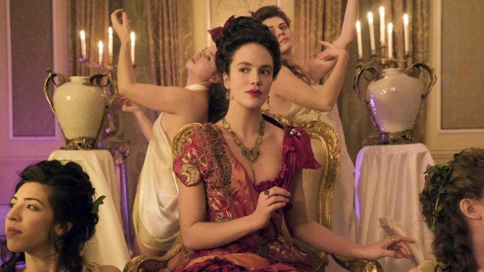 Jessica Brown Findlay as Charlotte in Harlots