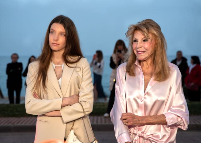 La baronesa Thyssen junto a su hija Carmen