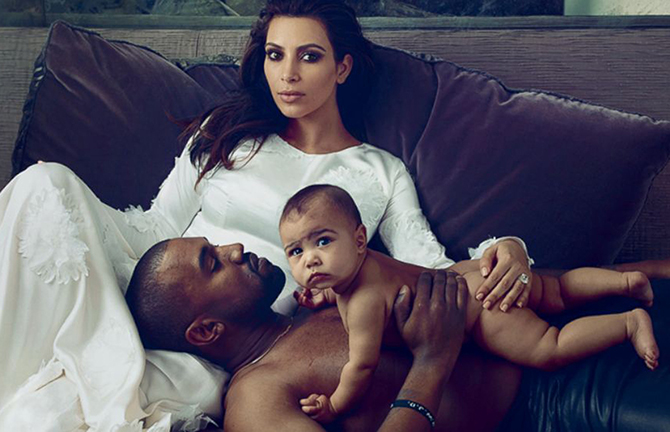 North West hizo su debut en la revista Vanity Fair en su primera sesión fashion en abril 2014.