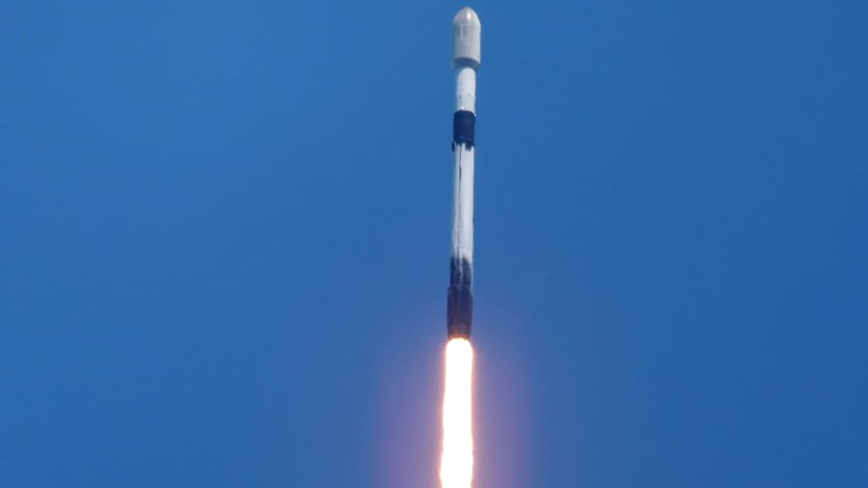 <div>CAPE CANAVERAL, FLORIDA - MAY 06: A SpaceX Falcon 9 rocket lifts off from Launch Complex 40 at Cape Canaveral Space Force Station on May 06, 2024 in Cape Canaveral, Florida. The rocket is carrying 23 Starlink satellites into low Earth orbit. (Photo by Joe Raedle/Getty Images)</div>