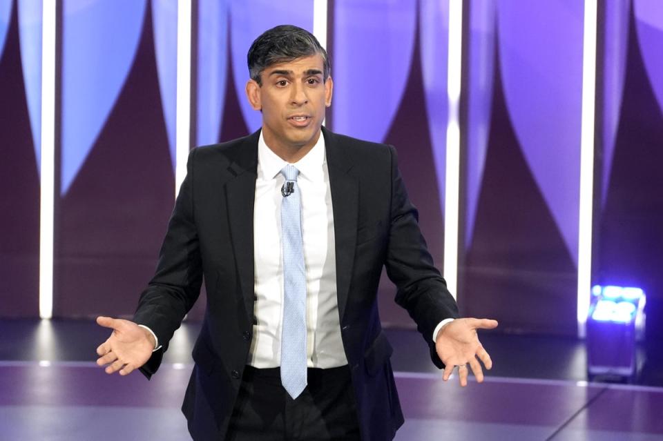 Prime Minister Rishi Sunak has vowed to ‘boot out’ anyone discovered to have infringed any gambling regulations (Stefan Rousseau/PA Wire)