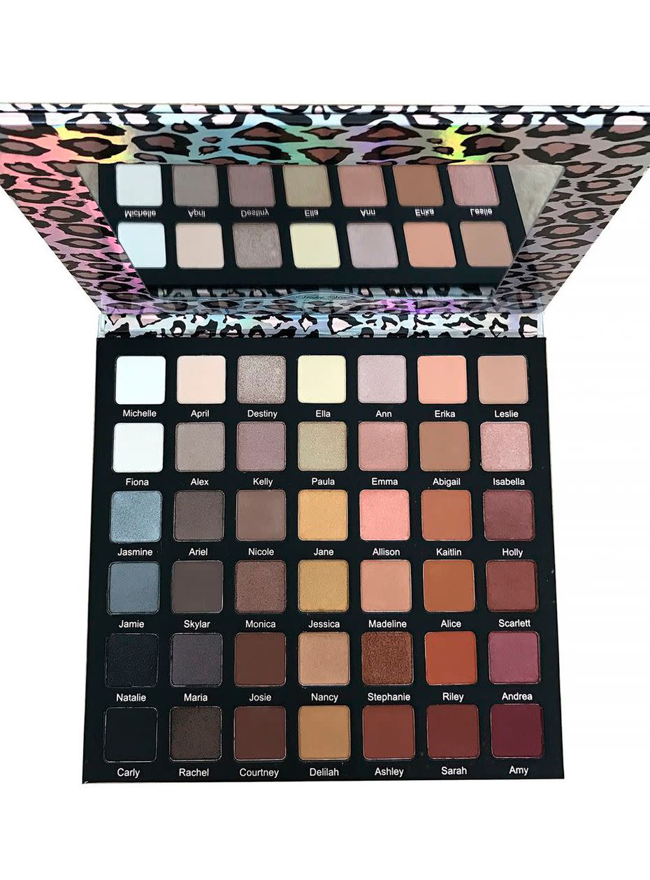 <p>Violet Voss' Ride or Die palette has an amazing range of matte, shimmer and satin eyeshadows. </p><p><a rel="nofollow noopener" href="https://www.beautybay.com/p/violet-voss/ride-or-die-eyeshadow-palette/" target="_blank" data-ylk="slk:buy now;elm:context_link;itc:0;sec:content-canvas" class="link ">buy now</a><br></p>