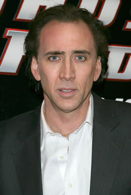 Nicolas Cage at the New York premiere of Columbia Pictures' Ghost Rider