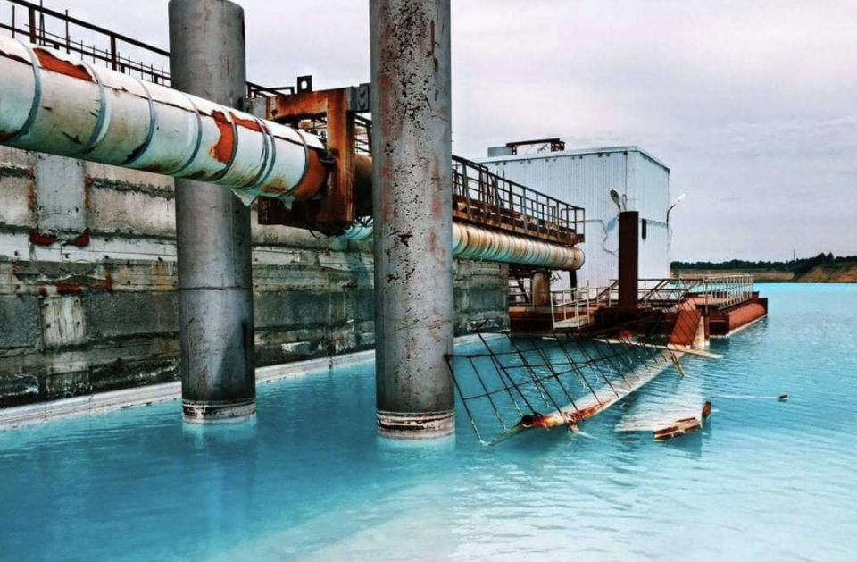 One revealing image shows the power plant connected to the lake. Source: Instagram/ maldives_nsk