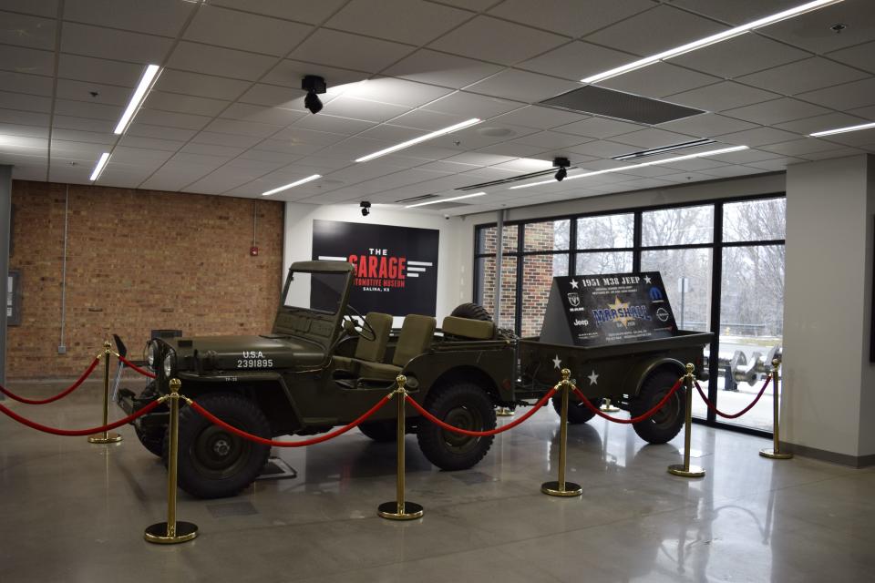 Marshall Motors is one of the sponsors of the Going Tops Down exhibit at The Garage and brought in a 1951 Willys M38. Originally owned by the United States Fifth Army formation, the Jeep spent much of its time in use with the Kansas National Guard.