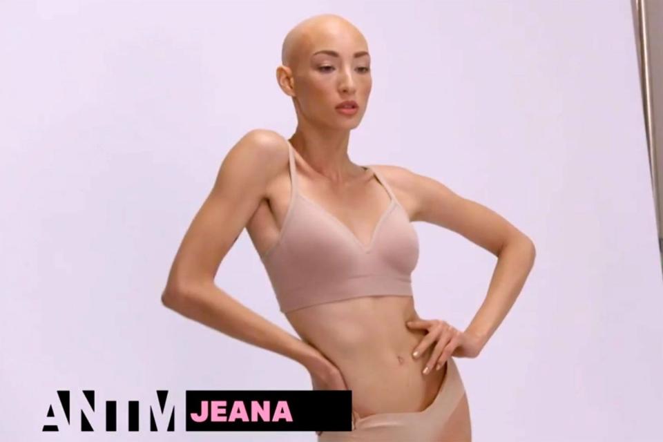 Contestant Jeana posing during a photoshoot