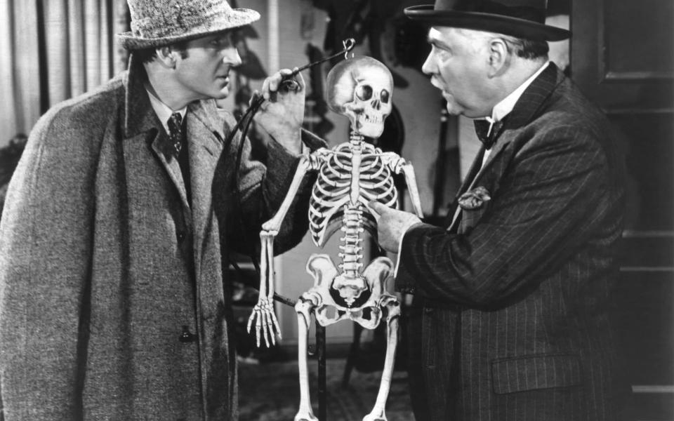 Chemistry: Basil Rathbone and Nigel Bruce as Holmes and Watson - Corbis Historical