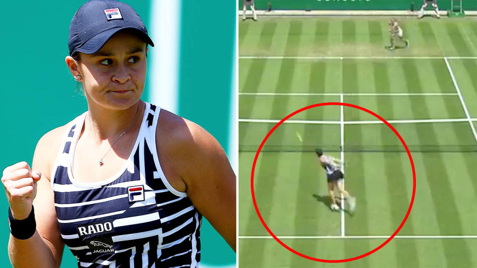 Ash Barty produced a 'ridiculous' gem. Image: Getty/WTA