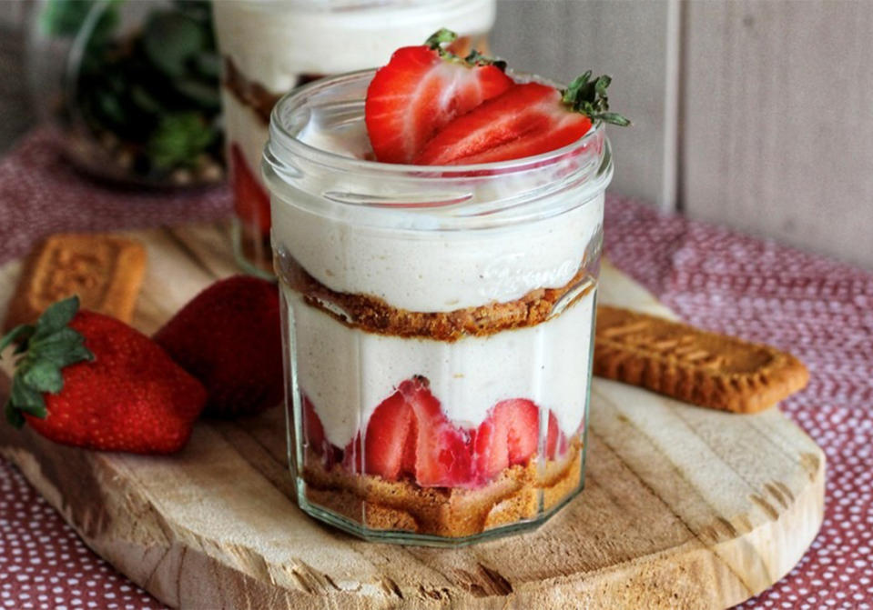 Tiramisu aux fraises et spéculos