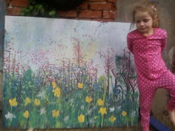 Meet the ten-year-old 'mini Monet' whose stunning floral landscape paintings can sell for up to £10,000