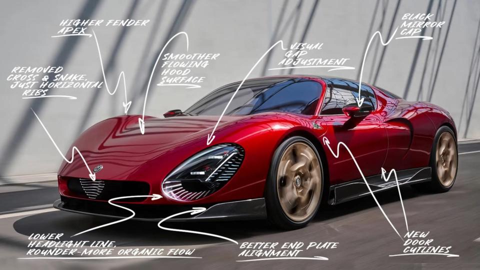 Here's How an Influential Car Designer Would Fix the Alfa Romeo 33 Stradale photo