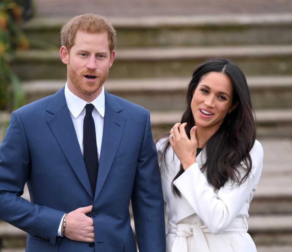 Meghan will probably take on a duchess, countess and princess title when she marries Harry. Photo: Getty