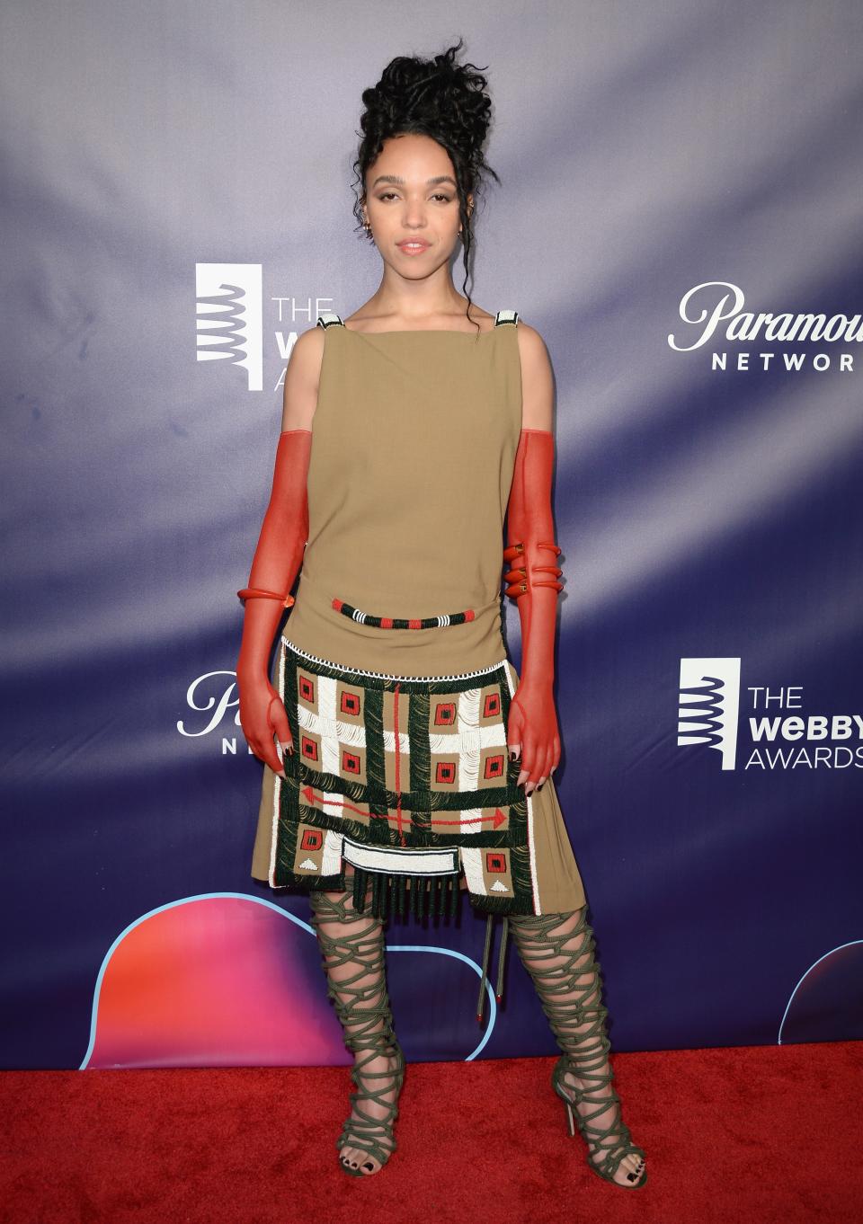 <p>WHO: FKA twigs</p> <p>WHAT: Vintage Jean Paul Gaultier</p> <p>WHERE: At the 22nd Annual Webby awards, New York City</p> <p>WHEN: May 22, 2018</p>