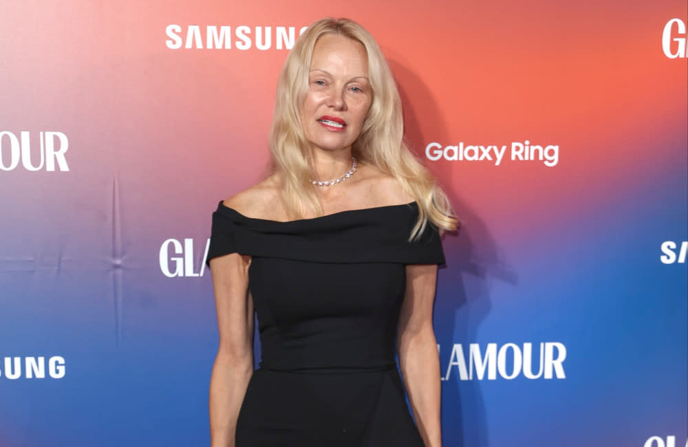 Pamela Anderson dedicates award to women who have risen above pain