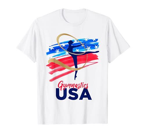 10) Gymnastics USA Flag T-Shirt