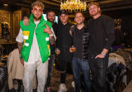 <p>Logan and Jake Paul watch the Lakers game at the new Confirmed360 Super Suite with CEO Matt Ampolsky at <a href="http://protect-us.mimecast.com/s/nEwSC3131Vfmy5zRNhvjtj7?domain=crypto.com" rel="nofollow noopener" target="_blank" data-ylk="slk:Crypto.com;elm:context_link;itc:0;sec:content-canvas" class="link ">Crypto.com</a> Arena in L.A. </p>