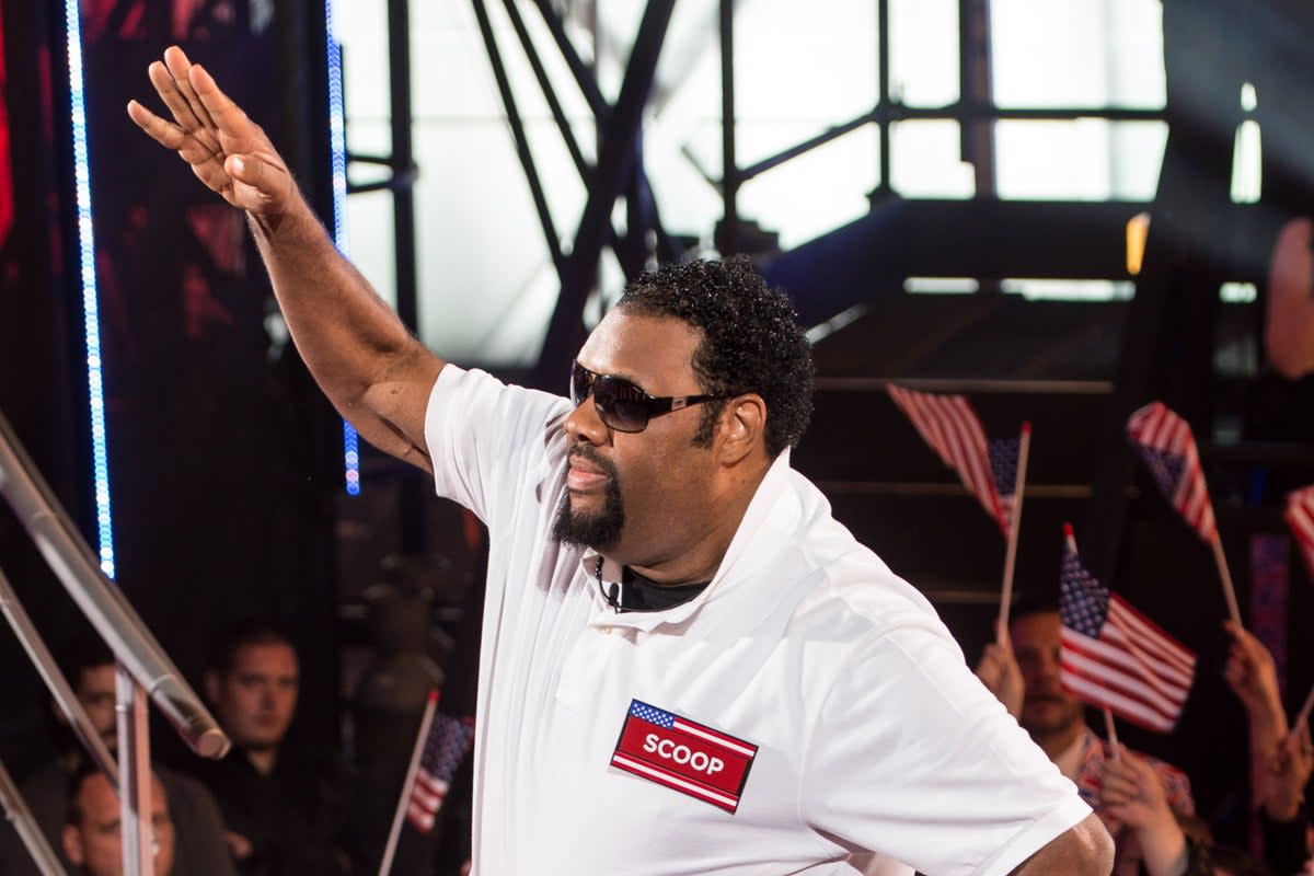 Fatman Scoop entering the Celebrity Big Brother house in 2015 (Getty)