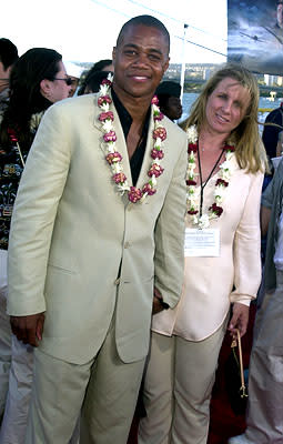 Cuba Gooding Jr. and his wife aboard the USS John C. Stennis at the Honolulu, Hawaii premiere of Touchstone Pictures' Pearl Harbor