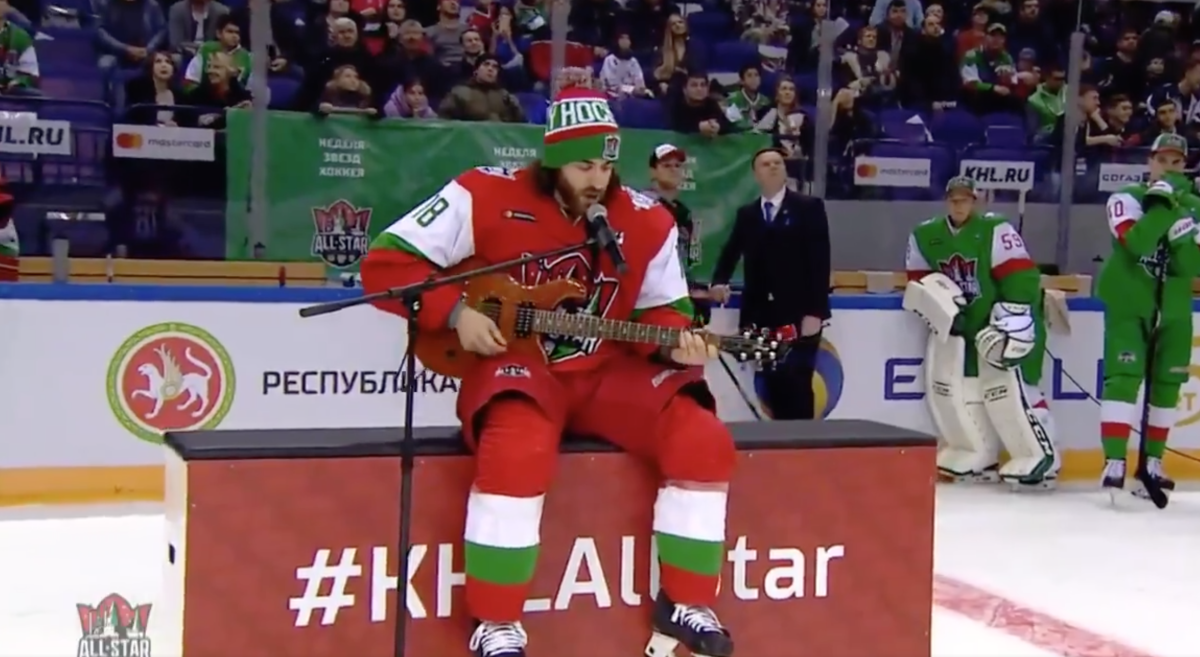 Canadian player rocks KHL All-Star game with Lumineers cover