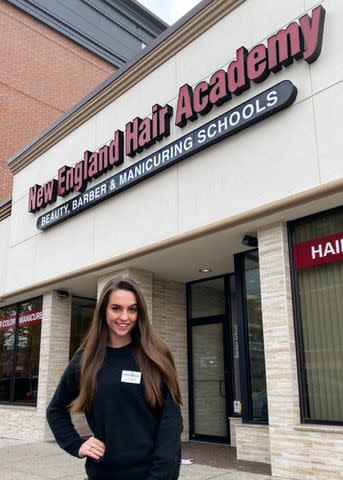 <p>Jordon Hudson/Instagram</p> Jordon Hudson graduating from cosmetology school in November 2019