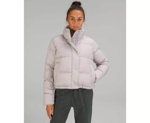 <p>lululemon</p><p>Depending on where you live, you may need a more substantial jacket when fall kicks into high gear. The Wunder Puff Cropped Jacket from lululemon gives you plenty of coziness while still allowing for movement and breathability. The SoftMatte fabric is also water-repellant, and the jacket has a removable hood and multiple pockets. What else could you ask for in a fall coat? Shop it in four colors.</p>