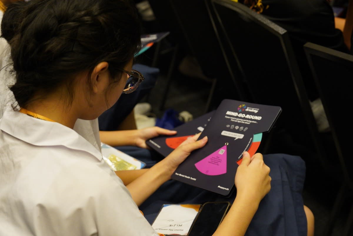 A suicide prevention tool kit called Mind-Go-Round was launched at the 15th Global Youth Leaders' Summit. (PHOTO: Mike Lim)