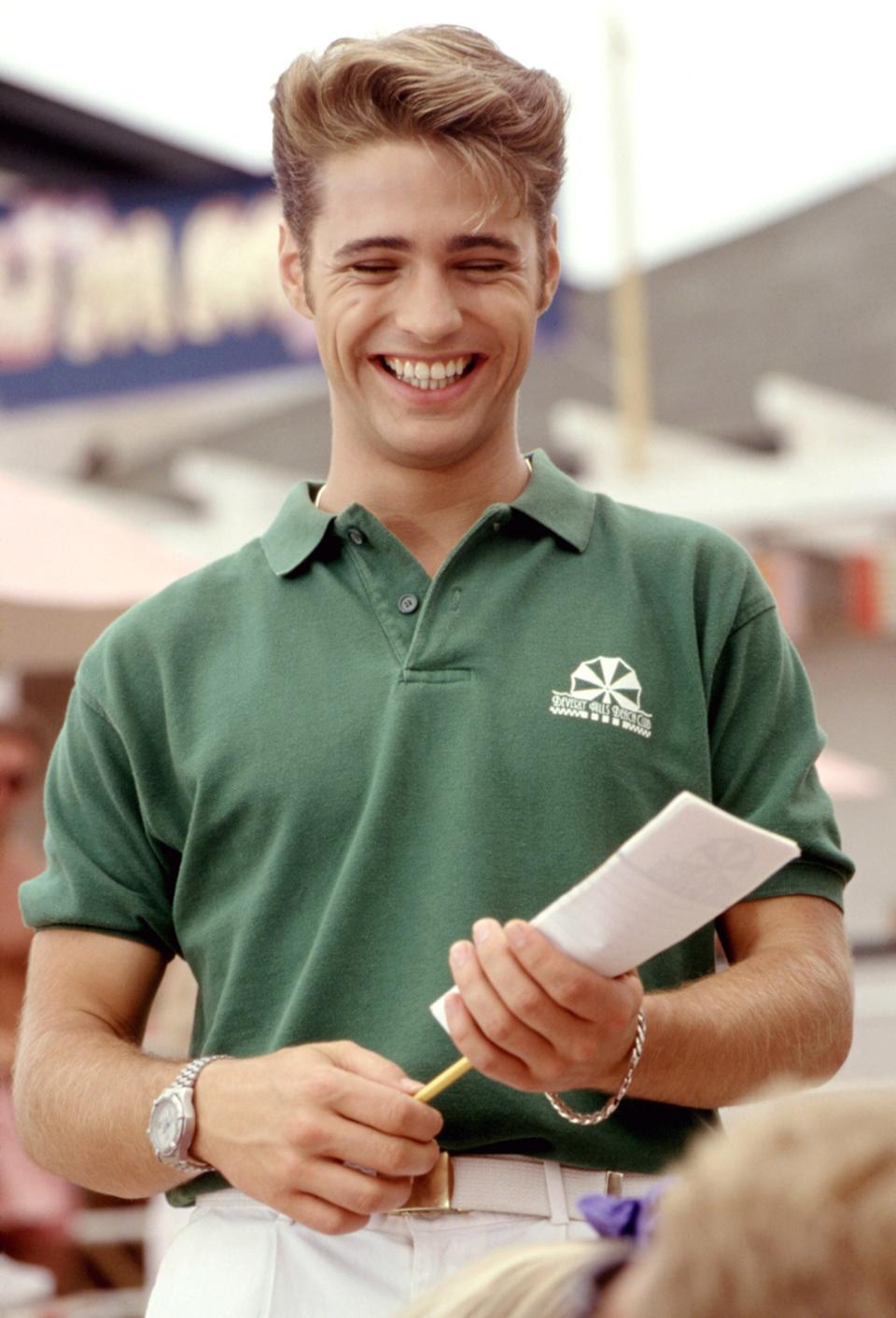 A season-two Brandon at the Beverly Hills Beach Club