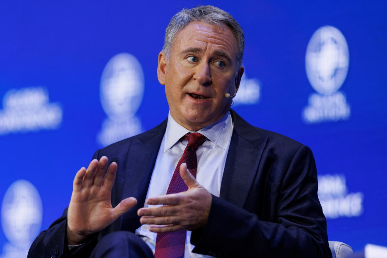 Citadel CEO Ken Griffin speaks at the 2022 Milken Institute Global Conference in Beverly Hills, California, U.S., May 2, 2022.  REUTERS/Mike Blake