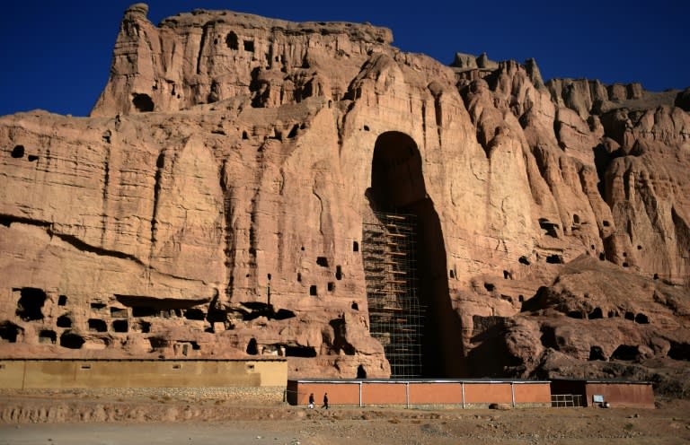 Two monumental ancient statues of Buddha carved into the cliffs of Bamiyan in Afghanistan were pulverised by the Taliban in 2001