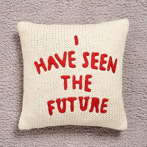 I Have Seen The Future Cushion - Credit: Urban Outfitters