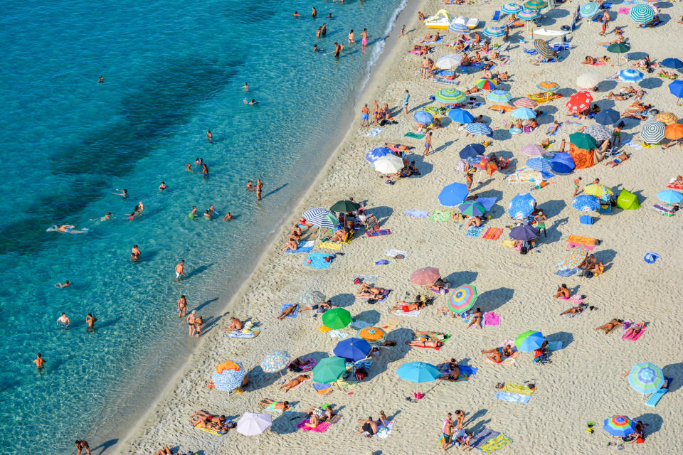 People at the beach.