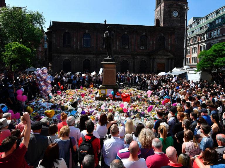 Manchester citizens held vigils for those who lost their lives. Copyright: [Rex]