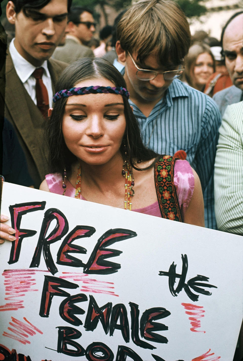 Feminist Demonstration In New York In 1970