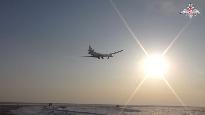 Russia says its TU-160 strategic bombers conducted routine flight over Arctic