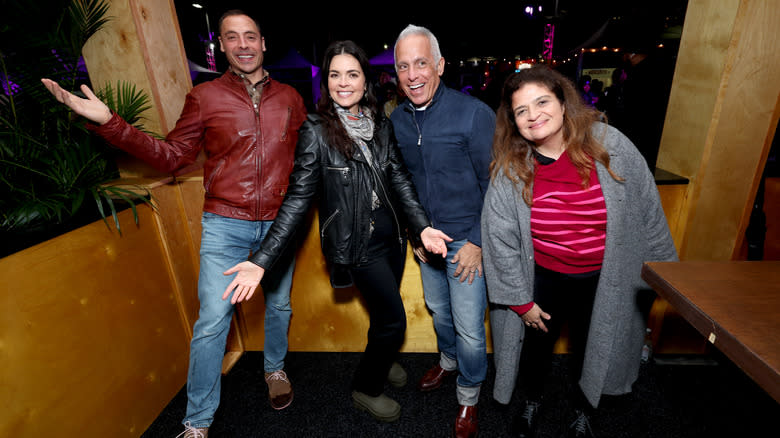 Alex Guarnaschelli with other Food Network stars