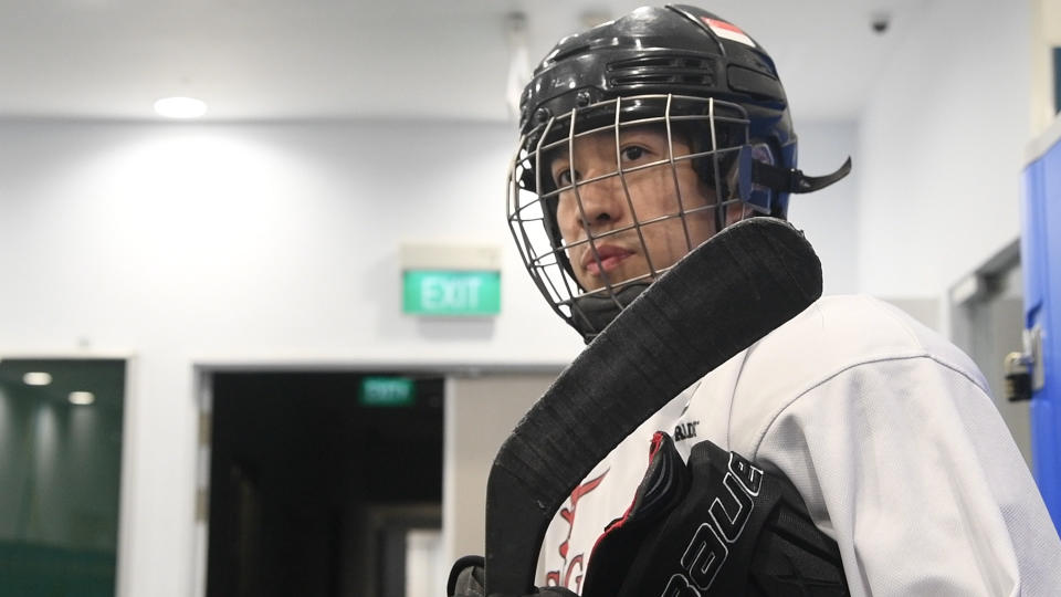 Why I Play series: Ice hockey player Liu Zhi Yang (PHOTO: Stefanus Ian)