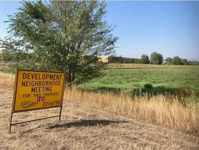 Landmark Homes has proposed 640 homes, businesses and child care center north of the intersection of Ziegler Road and Corbett Drive, behind Front Range Village shopping center.